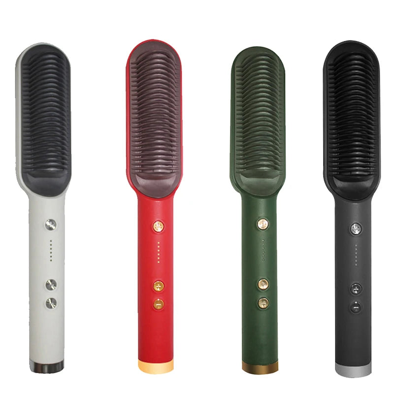 ✨ Brosse Lissante Électrique ROFAELEC – Céramique Chauffante Rapide & Antibrûlure