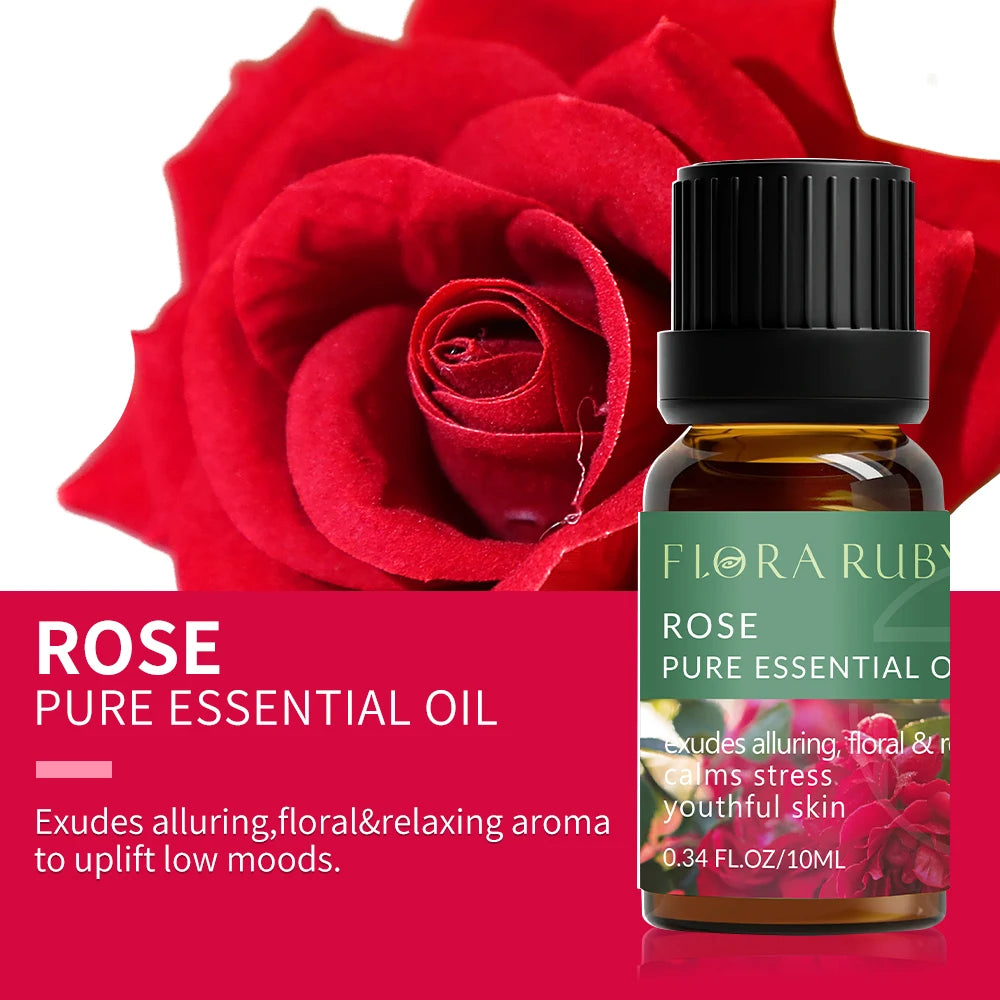 🌿 Coffret d’Huiles Essentielles Pures – 10 ml | Diffuseurs & Soins