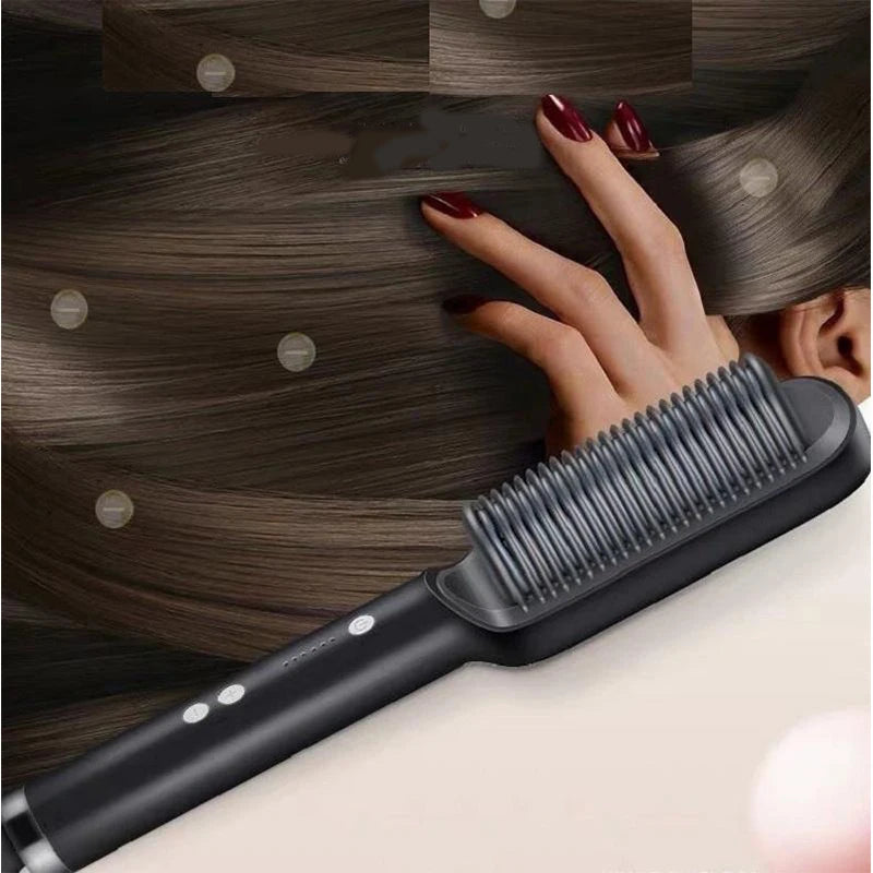 Brosse Lissante Électrique Professionnelle – Chauffe Rapide en Céramique