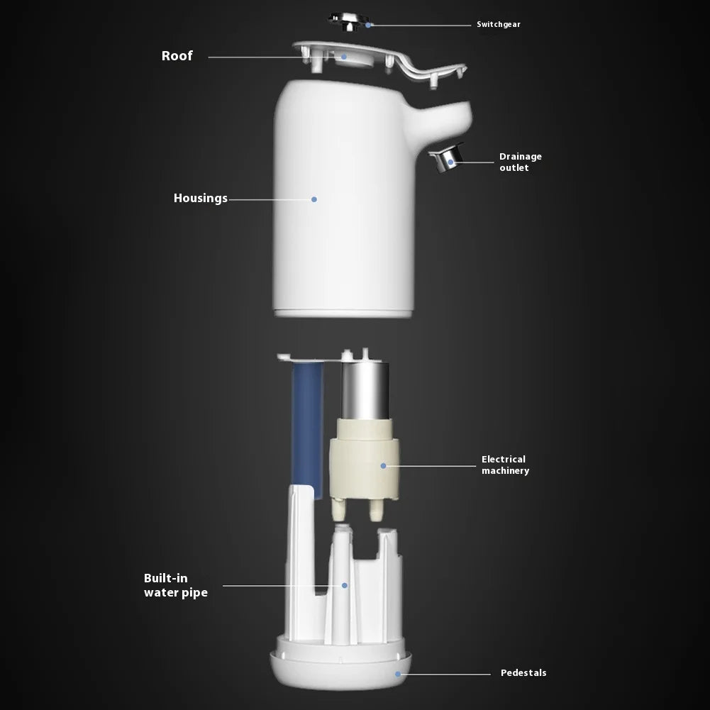 💧 Distributeur d'Eau Automatique USB Rechargeable – Pompe Électrique Portable