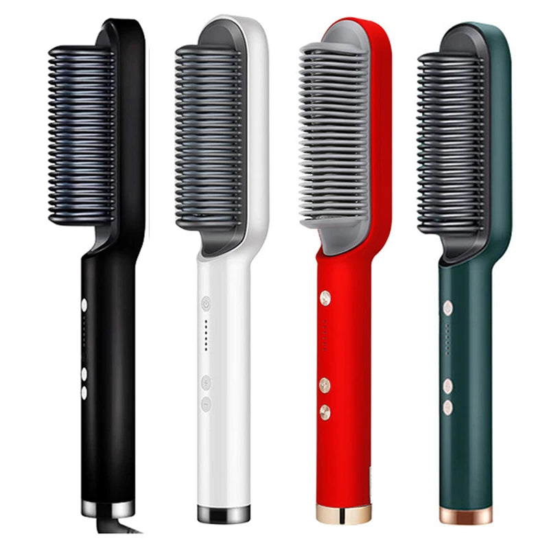 ✨ Brosse Lissante Électrique ROFAELEC – Céramique Chauffante Rapide & Antibrûlure