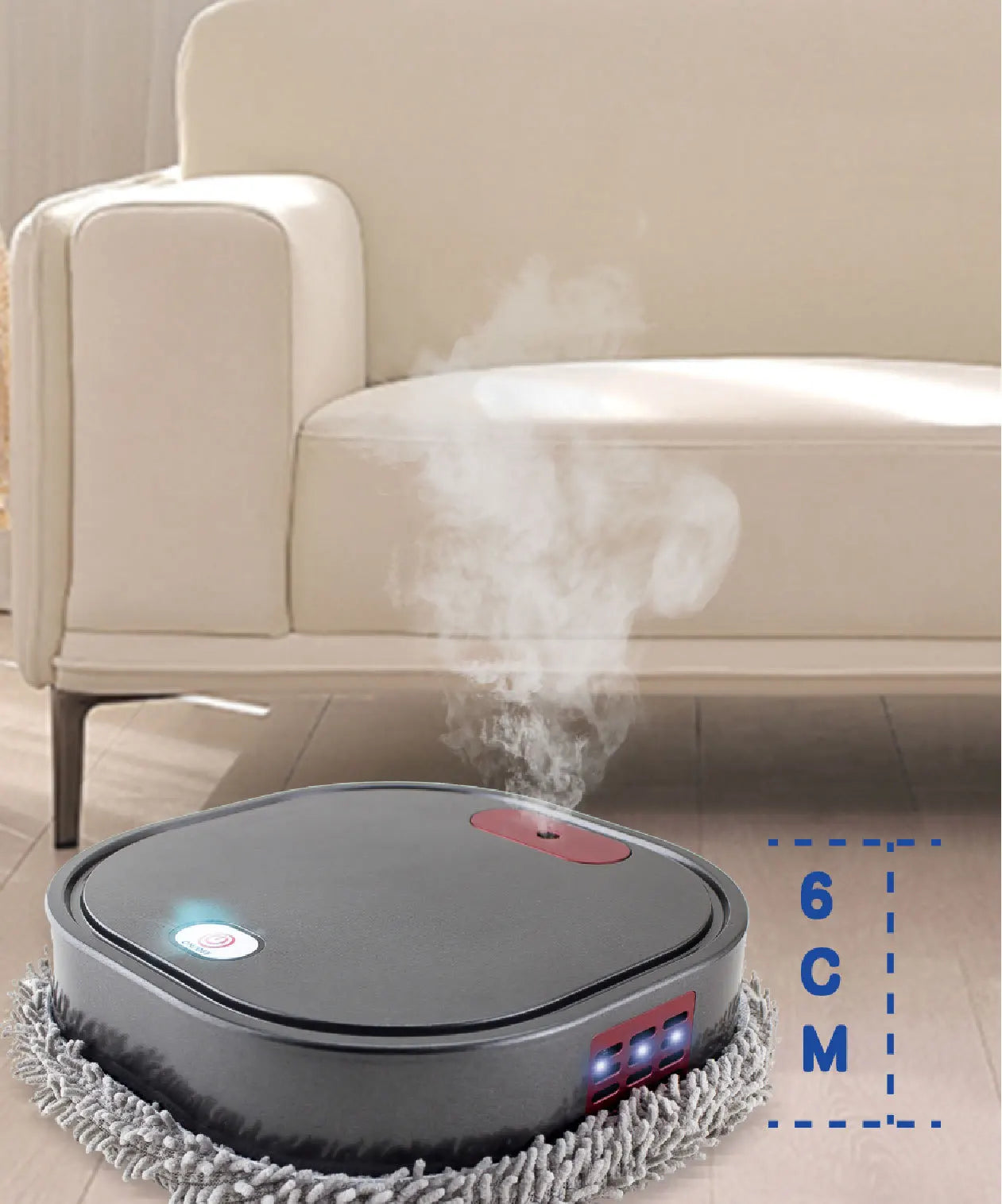 🧠Robot Intelligent 3-en-1 – Aspire, Nettoie et Lave