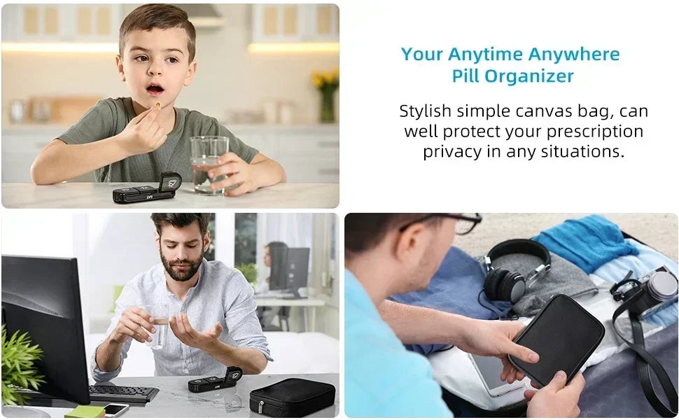 💊 Boîte à Pilules Hebdomadaire – 21 Compartiments & Étui Élégant