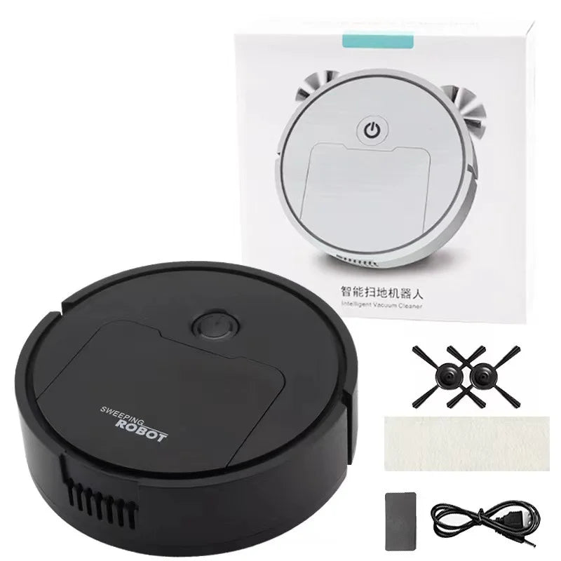 🤖 Robot Aspirateur Intelligent 3-en-1 – Aspiration, Balayage & Lavage Automatique