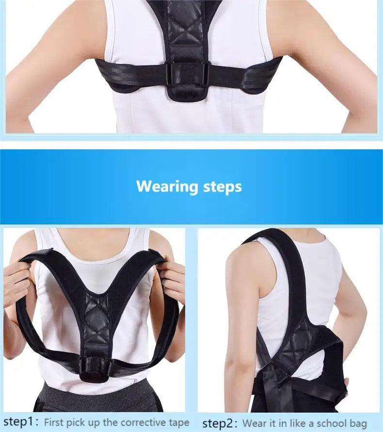 Ceinture Correctrice de Posture – Redresse-Dos Unisexe | Prévention du Dos Rond et Correction Posturale