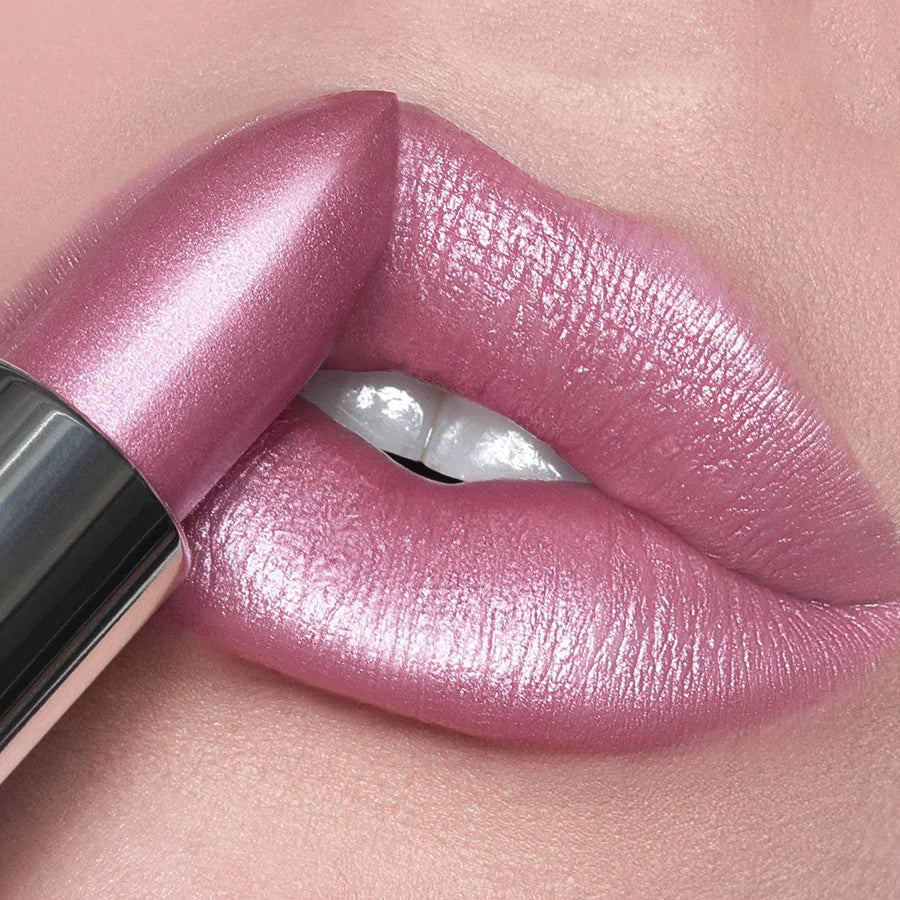 Rouge à Lèvres Pailleté 19 Couleurs – Hydratant & Brillant | Fini Métallisé Haute Pigmentation