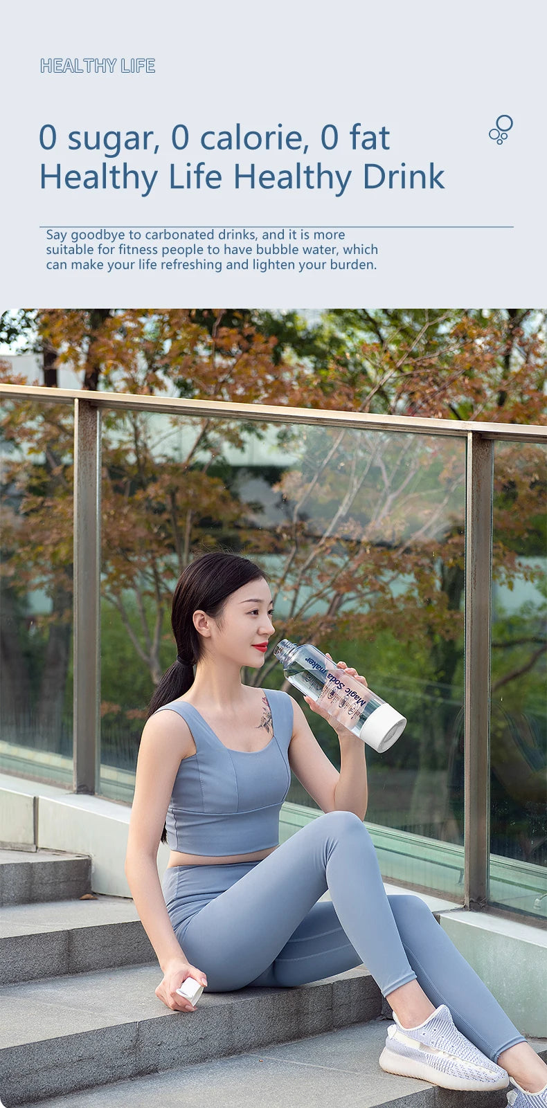 Nouvelle Machine à Soda Portable – Eau Gazeuse Fraîche à la Maison ou en Extérieur