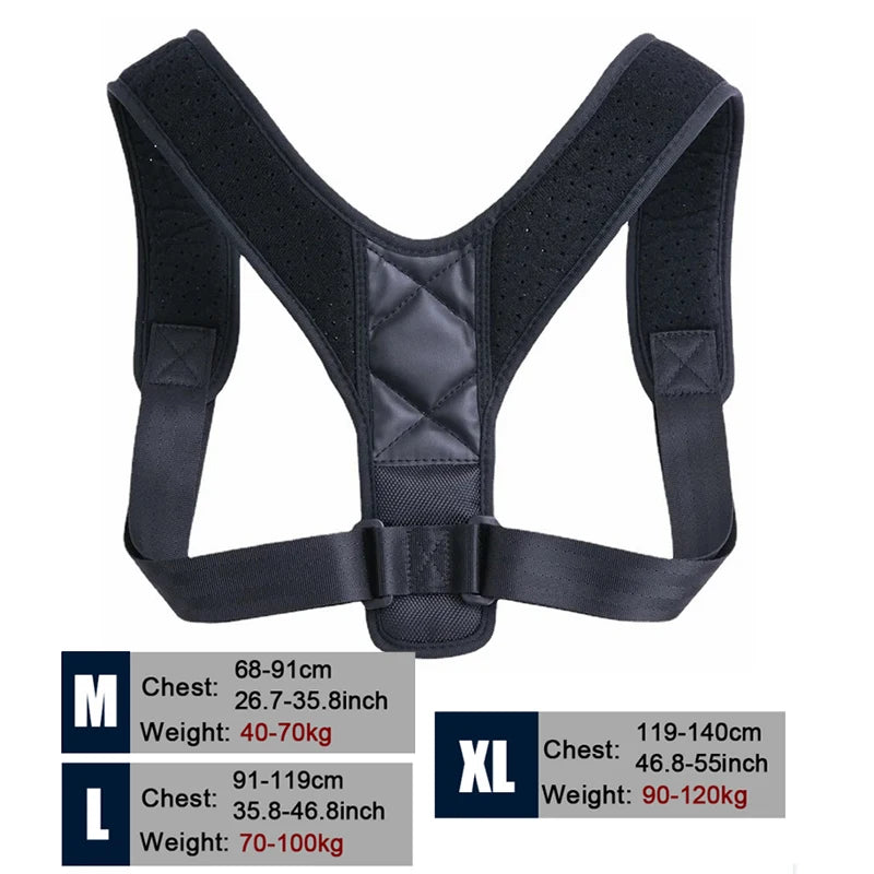 Ceinture Correctrice de Posture – Redresse-Dos Unisexe | Prévention du Dos Rond et Correction Posturale