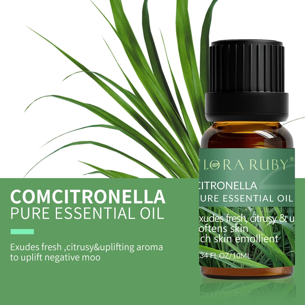 🌿 Coffret d’Huiles Essentielles Pures – 10 ml | Diffuseurs & Soins