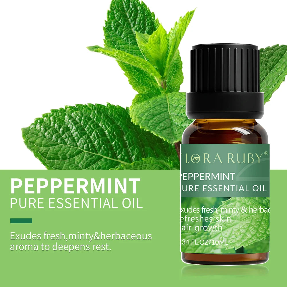 🌿 Coffret d’Huiles Essentielles Pures – 10 ml | Diffuseurs & Soins