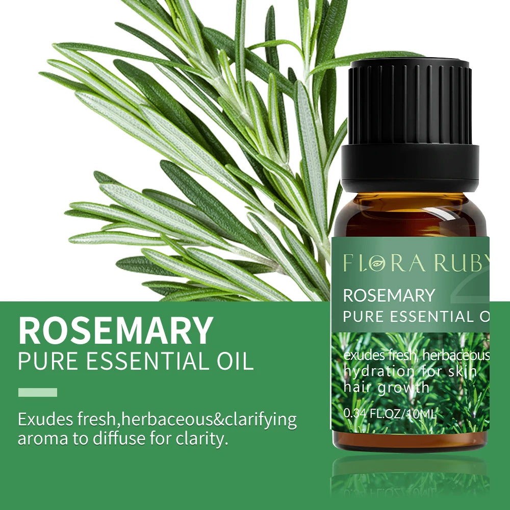 🌿 Coffret d’Huiles Essentielles Pures – 10 ml | Diffuseurs & Soins