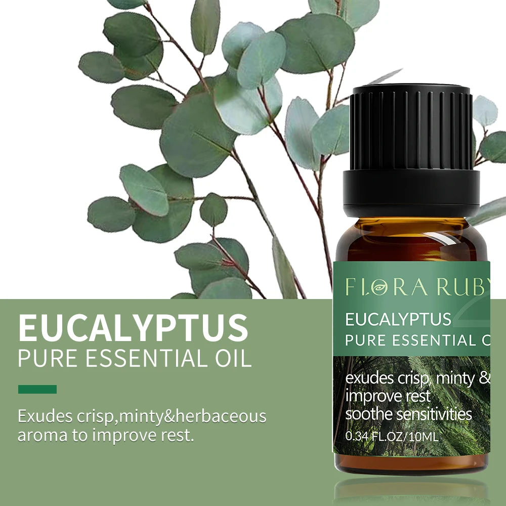 🌿 Coffret d’Huiles Essentielles Pures – 10 ml | Diffuseurs & Soins