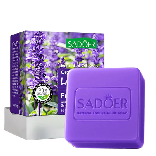 🧼 Savon Éclaircissant Artisanal – Lavande, Curcuma, Acide Kojique & Glutathione
