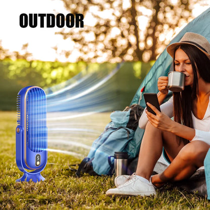 🌬️ Ventilateur de Bureau Portable – Refroidisseur d'Air 360° à 5 Vitesses