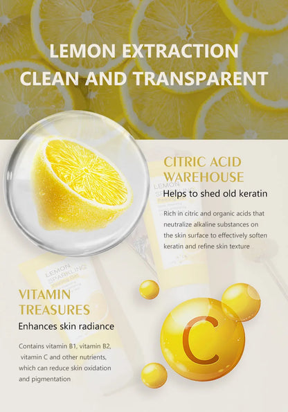 🍋 Gel Nettoyant Exfoliant au Citron – Visage Frais, Lisse & Éclatant