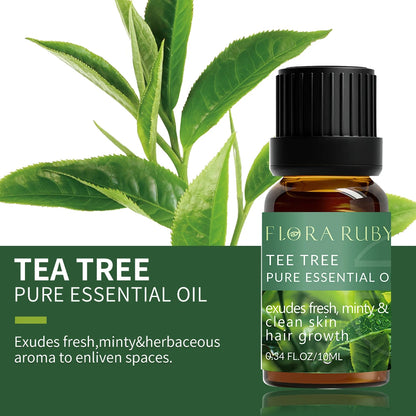 🌿 Coffret d’Huiles Essentielles Pures – 10 ml | Diffuseurs & Soins