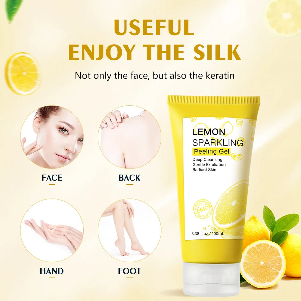🍋 Gel Nettoyant Exfoliant au Citron – Visage Frais, Lisse & Éclatant