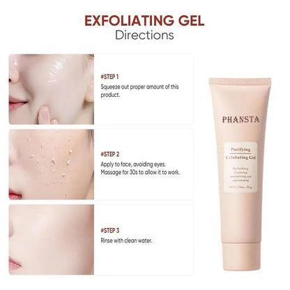 💧 Gel Exfoliant Purifiant – Nettoyant Visage Doux & Hydratant