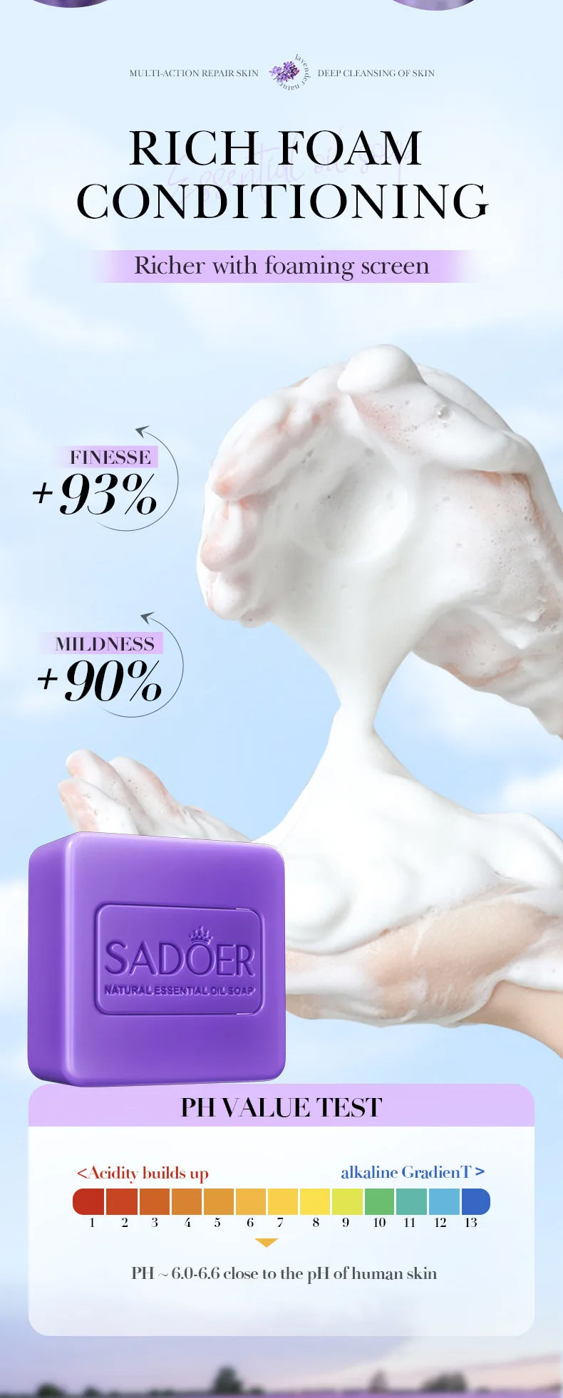 🧼 Savon Éclaircissant Artisanal – Lavande, Curcuma, Acide Kojique & Glutathione