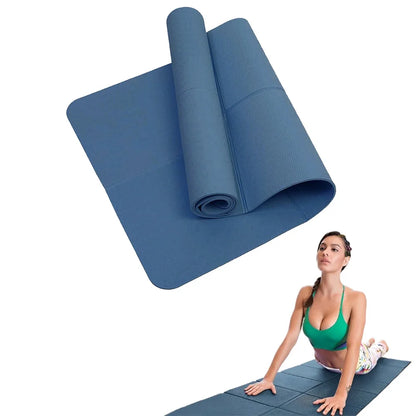 🧘‍♀️ Tapis de Yoga TPE Antidérapant – Pliable, Confortable & Facile à Nettoyer