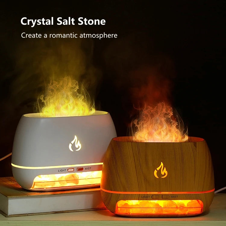 🔥 Diffuseur d'Arômes Ultrasonique Mini – Effet Flamme 3D & Brume Apaisante