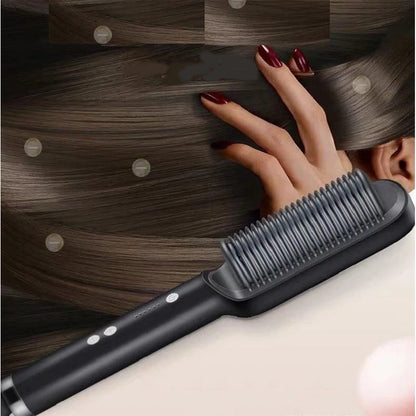 ✨ Brosse Lissante Électrique ROFAELEC – Céramique Chauffante Rapide &amp; Antibrûlure