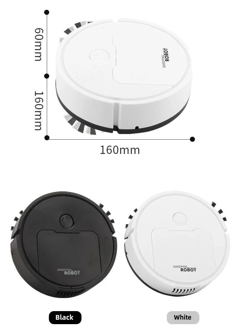 🤖 Robot Aspirateur Intelligent 3-en-1 – Aspiration, Balayage & Lavage Automatique