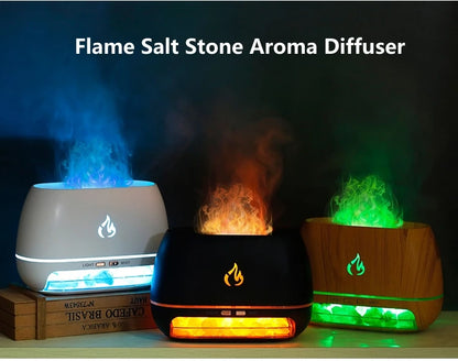 🔥 Diffuseur d'Arômes Ultrasonique Mini – Effet Flamme 3D & Brume Apaisante