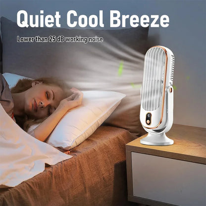 🌬️ Ventilateur de Bureau Portable – Refroidisseur d'Air 360° à 5 Vitesses
