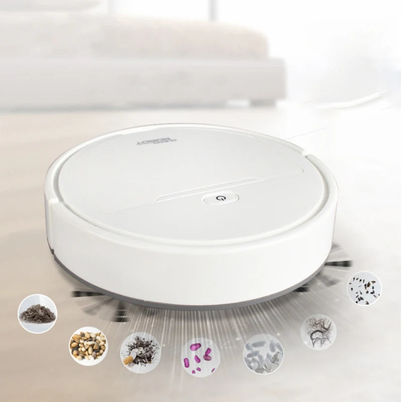 🧹 Robot Nettoyeur de Sol – Aspirateur Intelligent 3-en-1