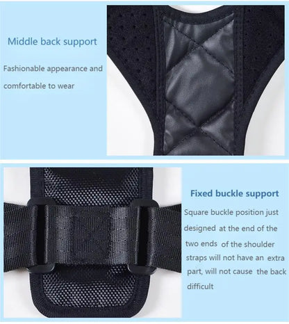 Ceinture Correctrice de Posture – Redresse-Dos Unisexe | Prévention du Dos Rond et Correction Posturale