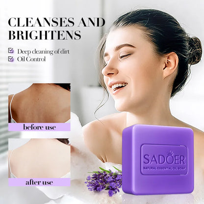 🧼 Savon Éclaircissant Artisanal – Lavande, Curcuma, Acide Kojique & Glutathione
