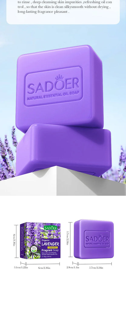 🧼 Savon Éclaircissant Artisanal – Lavande, Curcuma, Acide Kojique & Glutathione