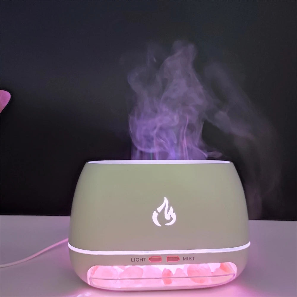 🔥 Diffuseur d'Arômes Ultrasonique Mini – Effet Flamme 3D & Brume Apaisante