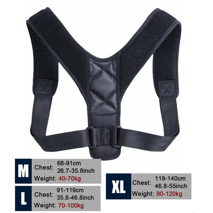 Ceinture Correctrice de Posture – Redresse-Dos Unisexe | Prévention du Dos Rond et Correction Posturale