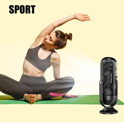 🌬️ Ventilateur de Bureau Portable – Refroidisseur d'Air 360° à 5 Vitesses