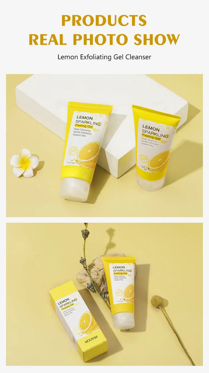 🍋 Gel Nettoyant Exfoliant au Citron – Visage Frais, Lisse & Éclatant