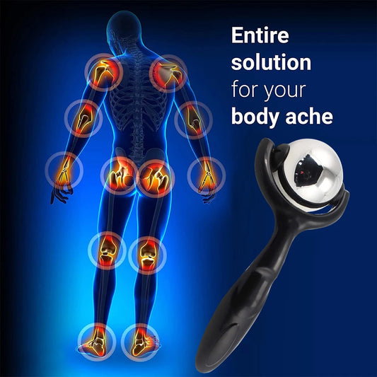 🌀 Balle de Massage à Roulettes – Soulagement des Muscles & Tensions