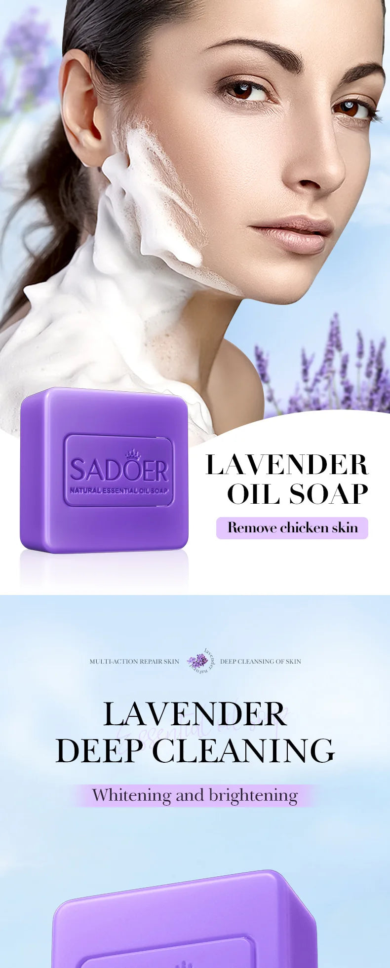 🧼 Savon Éclaircissant Artisanal – Lavande, Curcuma, Acide Kojique & Glutathione