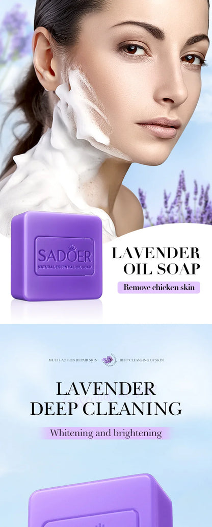 🧼 Savon Éclaircissant Artisanal – Lavande, Curcuma, Acide Kojique & Glutathione