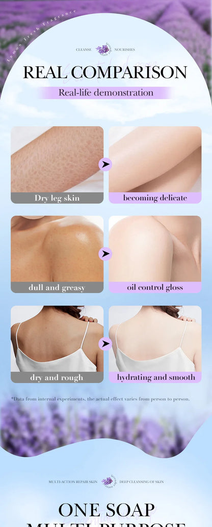 🧼 Savon Éclaircissant Artisanal – Lavande, Curcuma, Acide Kojique & Glutathione