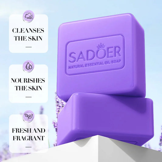 🧼 Savon Éclaircissant Artisanal – Lavande, Curcuma, Acide Kojique & Glutathione