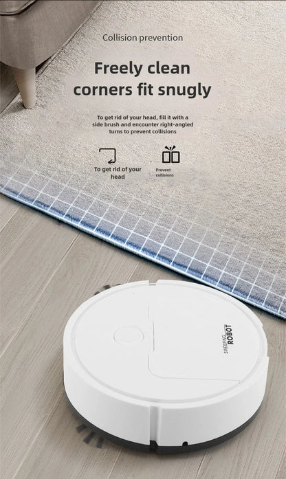 🤖 Robot Aspirateur Intelligent 3-en-1 – Aspiration, Balayage & Lavage Automatique