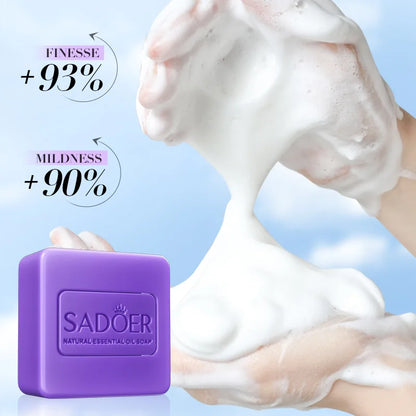 🧼 Savon Éclaircissant Artisanal – Lavande, Curcuma, Acide Kojique & Glutathione